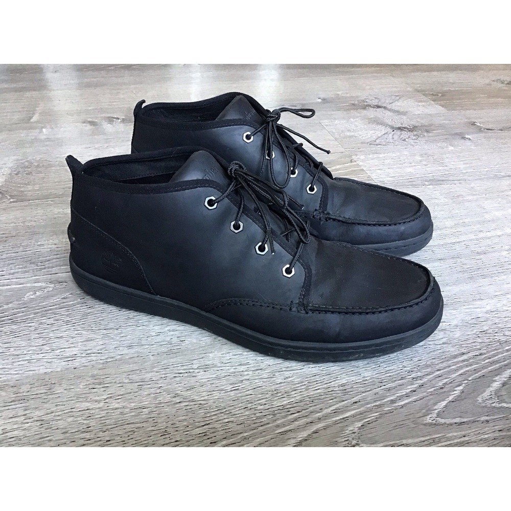 Timberland Shoes Newmarket Chukka Black Boots Size 13 Mid Boots A13L5
